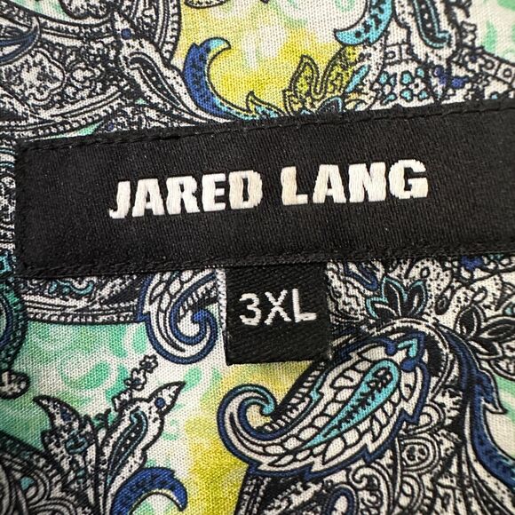 Jared Lang Paisley Shirt Mens 3XL XXXL Multicolor Cotton Button Up Long Sleeve - Picture 6 of 10
